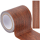 Gorgecraft tessuti non tessuti imitazione del nastro adesivo venatura del legno DIY-GF0005-15B-1