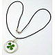 Bons cadeaux de jour de valentines pour la résine de femme collier pendentif en alliage X-PJN1150Y-2