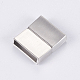 304 Stainless Steel Magnetic Clasps with Glue-in Ends X-STAS-G163-60P-2