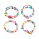 Transparent Acrylic Beaded Stretch Kids Bracelets BJEW-JB06316-1