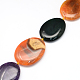 Dyed Natural Agate Oval Bead Strands G-Q940-09J-1