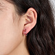 Rhodium Plated 925 Sterling Silver Huggie Hoop Earrings for Women DS9629-2-3