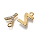 Подвески сплава Rhinestone ENAM-K075-01KCG-2