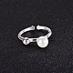 Shegrace simple moda 925 anillos de dedo de plata de ley JR179A-3