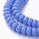 Chapelets de perles en verre opaque de couleur unie GLAA-A036-H05-3