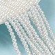 Cottura dipinto di perle di vetro perlato fili di perline rotondo HY-Q003-4mm-01