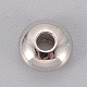 Perline distanziali in rondelle di ottone platino X-KK-E356-6mm-P-2