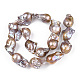Hebras de perlas keshi de perlas barrocas naturales PEAR-S019-04D-4