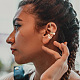 Biyun 9pcs 9 boucles d'oreilles manchette en laiton de style EJEW-BY0001-01-7