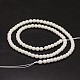 Faceted Round Opaque Glass Beads Strands G-K086-F4mm-2