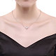 Collares de 925 plata esterlina Zirconia colgante NJEW-BB18710-7