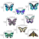 CREATCABIN 8Pcs Butterfly Window Stickers Animals Static Cling Glass Sticker Decals Double-Sided Anti-Collision Decor PVC Art for Home Nursery Bedroom Bathroom Glass Door Decorations DIY-WH0379-003-2