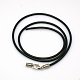 Schwarzem Gummi Halskette Kabel Zuber NFS045-2-1