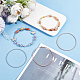 Sunnyclue 45 pz set di braccialetti elasticizzati con catene a molla minimaliste in 3 colori TWIR-SC0001-02-4