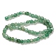 Chapelets de perle verte d'aventurine naturel G-F465-62-3