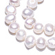 Fili di perle di perle d'acqua dolce coltivate naturali PEAR-N014-08E-5