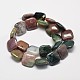Natural Indian Agate Square Bead Strands G-M257-18x18mm-07-2