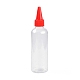 （在庫一掃セール：スクラッチ）  液体用のプラスチック製の空のボトル  先のとがった口のトップキャップ  レッド  15.3x3.9cm  容量：100ml（3.38液量オンス） TOOL-XCP0001-29-5