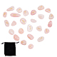 Gorgecraft 25Pcs Natural Rose Quartz Beads G-GF0001-02A-1