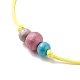 Bracelets de perles rondes en bois naturel BJEW-JB08565-5