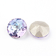 Apuntado hacia atrás & dorso plateado Diamante de imitación de cristal Cabujones X-RGLA-J012-8mm-001VL-2