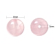 100шт 8мм натуральный мадагаскар розовый кварц круглые бусины DIY-LS0002-50-3