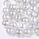Perles en plastique transparentes OACR-S026-6mm-10-1