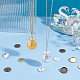 Pandahall elite 30 pièces 3 couleurs fer perle capuchon pendentif bails STAS-PH0004-67-5