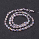 Chapelets de perles en verre électroplaqué GC885Y-6-3