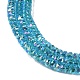 Chapelets de perles en verre électroplaqué&nbsp;GLAA-Q105-03G-3
