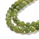 Chapelets de perles en jade vert naturel G-D463-13C-3