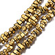 Electroplate Non-magnetic Synthetic Hematite Beads Strands X-G-T061-102L-1