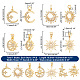 Ahandmaker 14 pièces pendentifs lune en zircone cubique breloques FIND-GA0002-36-2