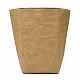 洗える茶色のクラフト紙袋  植物植木鉢多機能ホーム収納バッグ  ペルー  27.5x15x15cm CARB-H025-M01-1