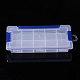 15 Compartments Rectangle Plastic Bead Storage Containers CON-A001-07-2