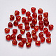 Transparent Spray Painted Glass Beads GLAA-R211-02-E03-1