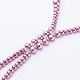 Glass Pearl Beaded Necklaces NJEW-A125-B-3