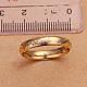 Gli anelli di barretta di design in ottone classici per le donne RJEW-BB13312-8-6