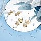 Beebeecraft 40 шт. прозрачные безболезненные серьги-гвоздики из смолы для предотвращения аллергии KY-BBC0001-01-4