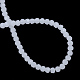 Imitazione fili di perle di vetro giada X-GLAA-R166-8mm-03A-3
