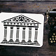 FINGERINSPIRE Greek Temple Stencil 11.7x8.3 inch Reusable Ancient Architecture Stencil Hollow Out 6 Stone Pillars Building Drawing Stencil DIY Craft Template for Painting on Fabric DIY-WH0396-0080-3