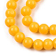 Chapelets de perles en verre opaque de couleur unie GLAA-T032-P4mm-08-2