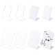 FINGERINSPIRE 8 pcs Acrylic L Shape Earring Display Board 4 Style (Wihte/Clear-4 Holes/64 Holes) Earring/Ear Stud Display Stand Necklace Earrings Display Holder for Jewelry Show EDIS-FG0001-51-1