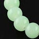 Jelly Style Round Spray Painted Glass Beads Strands X-DGLA-R001-6mm-30-1