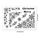 GLOBLELAND Christmas Snowflake Corner Clear Stamps Snowflake Lace Silicone Clear Stamp Seals for Cards Making DIY Scrapbooking Photo Journal Album Decoration DIY-WH0167-56-1154-6