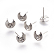 Accessoires de puces d'oreilles en 304 acier inoxydable X-STAS-G187-07P-1