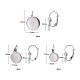 24 pièces 4 accessoires de boucle d'oreille à levier en acier inoxydable taille 304 STAS-ZZ0001-04P-2