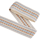 2.5 Yards elastisches Jacquard-Polyesterband im Ethno-Stil&nbsp;OCOR-GF0005-85A-1