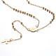 Collares de cuentas de rosario de 304 acero inoxidable NJEW-L353-52-2