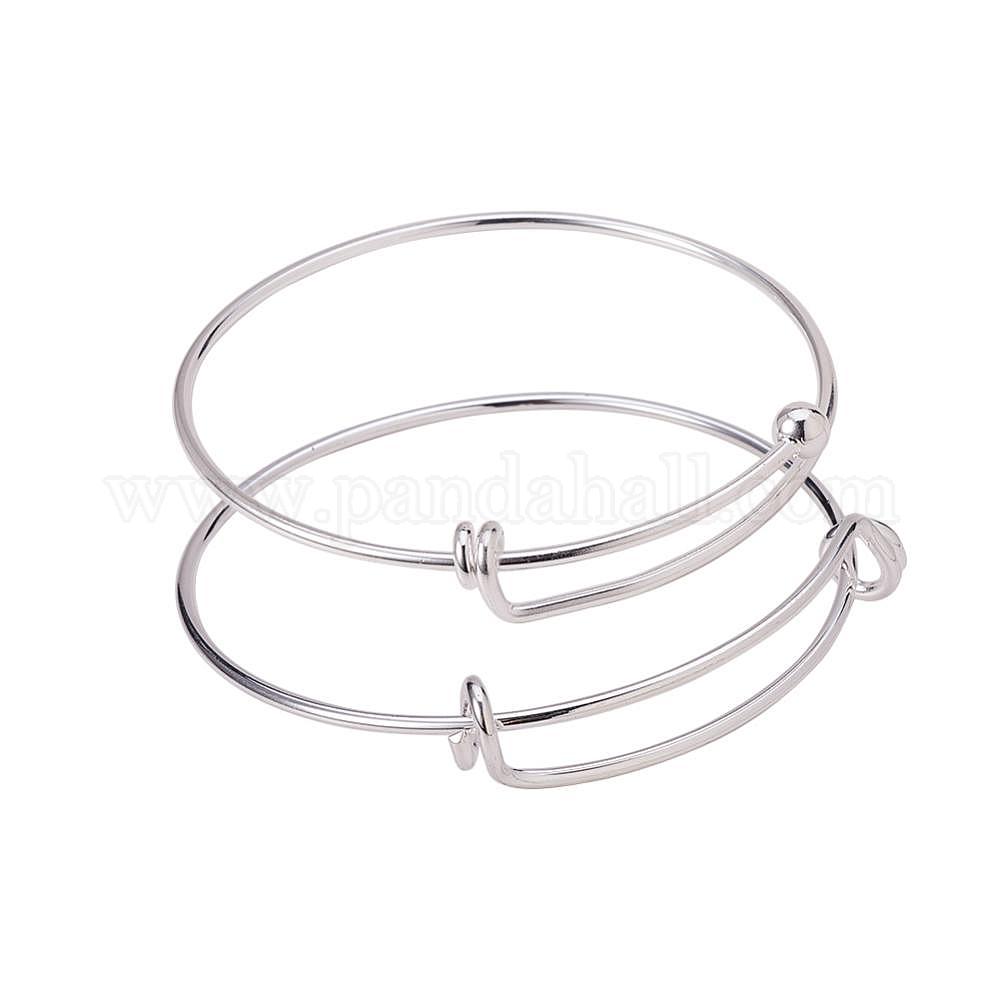 Shop BENECREAT 16PCS/Set Adjustable Wire Blank Bracelet Expandable